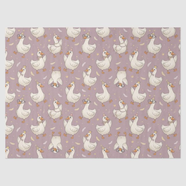 Silly Goose Party – Quirky Birthday Design Tissue Paper (Front)