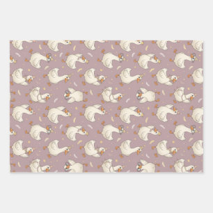 Silly Goose Party – Quirky Birthday Design Wrapping Paper Sheet