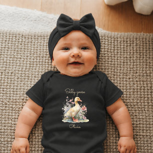 Silly Goose Personalized Gift Newborn Baby Bodysuit