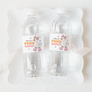 Silly Goose Pond Water Bottle Label