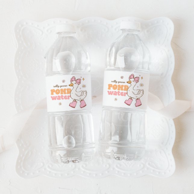 Silly Goose Pond Water Bottle Label (Creator Uploaded)