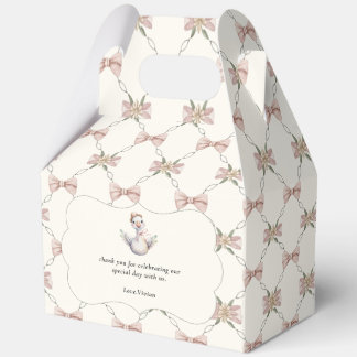 Silly Goose Preppy Bow Baby Shower Favor Box