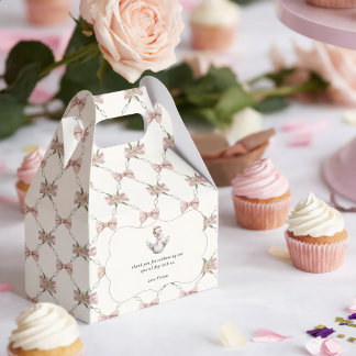 Silly Goose Preppy Bow Baby Shower Favor Box