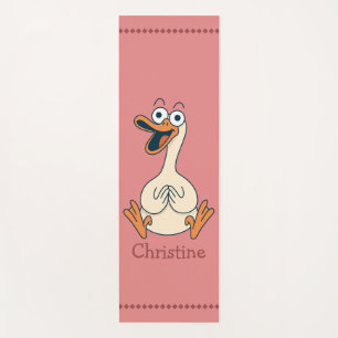 Silly Goose, Quirky, Funny Cartoon Goose Yoga Mat