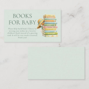 Silly Goose Sage Books for Baby Shower  Enclosure Card
