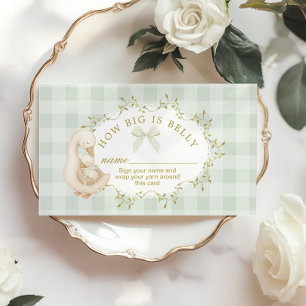 Silly Goose Sage How big is belly Enclosure Card