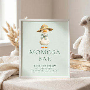 Silly Goose Sage Momosa Bar Baby Shower Sign