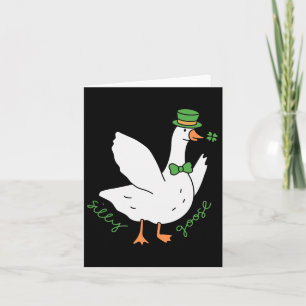 Silly Goose St Patrick's Day Leprechaun Hat Irish Card