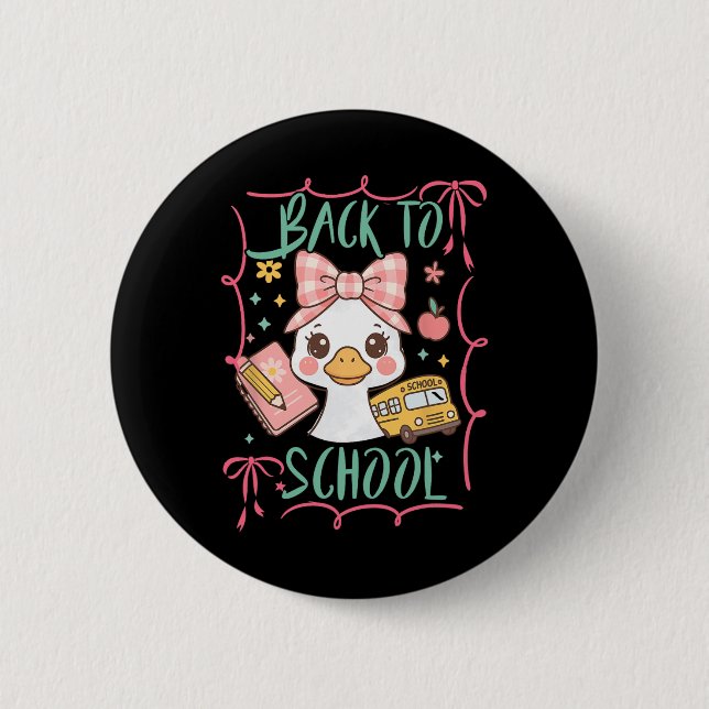 Silly-goose Teacher  2 Inch Round Button (Front)