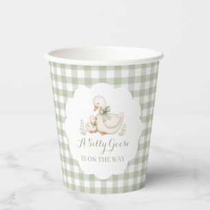Silly Goose Vintage Daisy Baby Shower Paper Cups