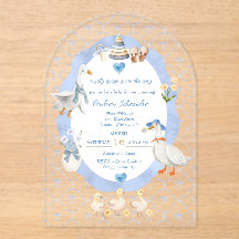 Silly Goose Whimsical Bow Baby Boy Shower