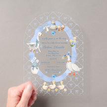 Silly Goose Whimsical Bow Baby Boy Shower