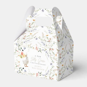 Silly Goose Wildflower Floral Baby Shower Favor Box