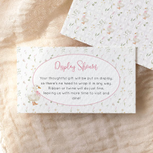 Silly Goose Wildflower Girl Display Shower Enclosure Card