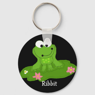 Silly Green Frog Keychain