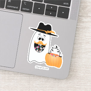 Silly Halloween Ghost Wants Your Candy