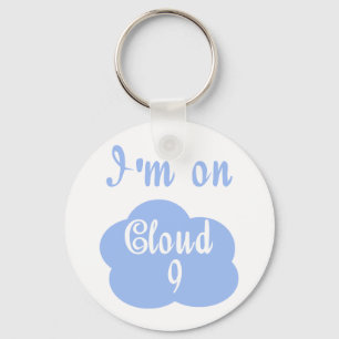 Silly I'm on cloud nine t-shirts and gifts. Keychain