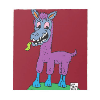 Silly llama Monster Notepad