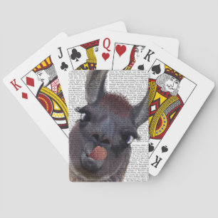 Silly Llama Playing Cards