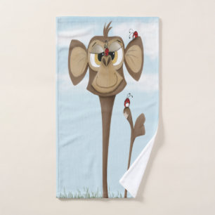 Silly Monkey and Ladybugs Bath Towel Set