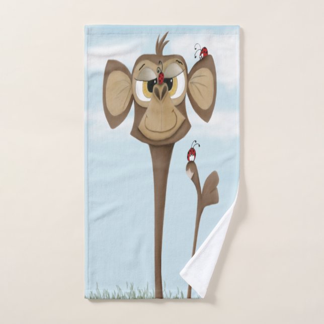Silly Monkey and Ladybugs Bath Towel Set (Hand Towel)