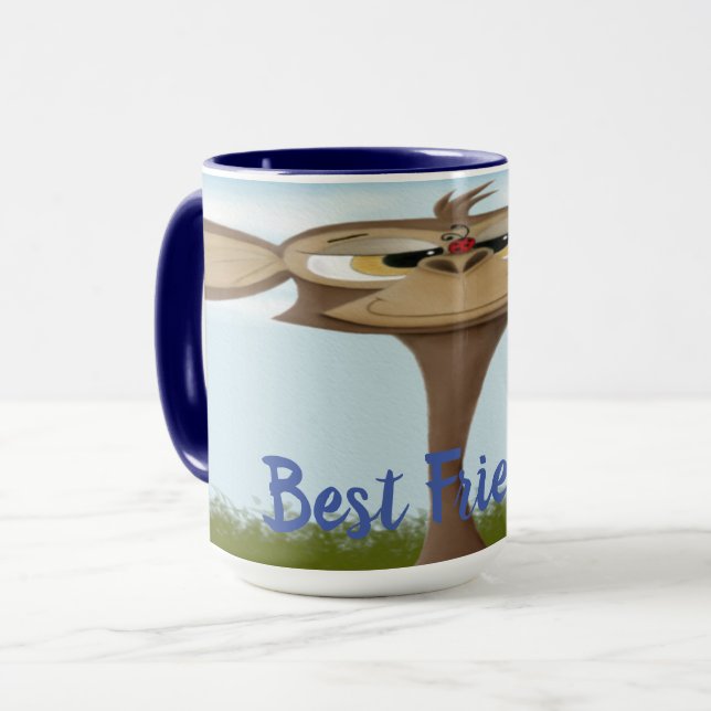 Silly Monkey and Ladybugs Mug (Front Left)