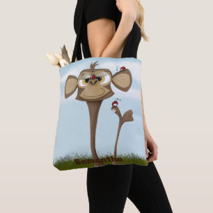 Silly Monkey and Ladybugs Tote Bag