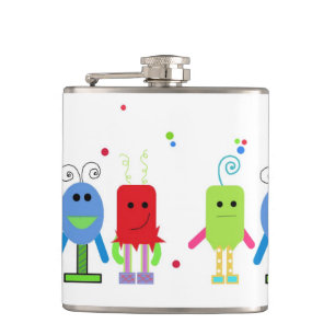Silly Monsters Hip Flask