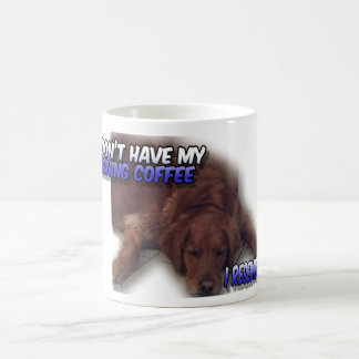 Silly Morning Coffee Dog Mug