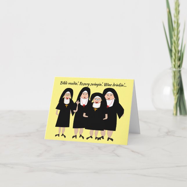 Silly Nuns Card (Front)