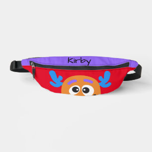 Silly Orange Monster Personalized Kid's Fanny Pack