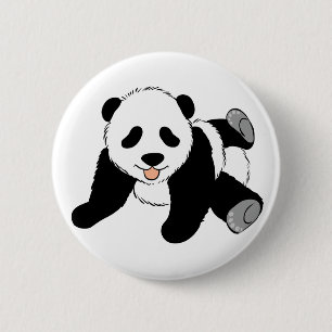 Silly Panda 2 Inch Round Button