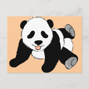 Silly Panda Postcard