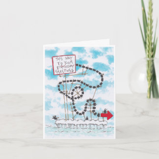 Silly Penguin Birthday Card