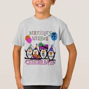 Silly Penguins 4th Birthday T-shirts and Gifts