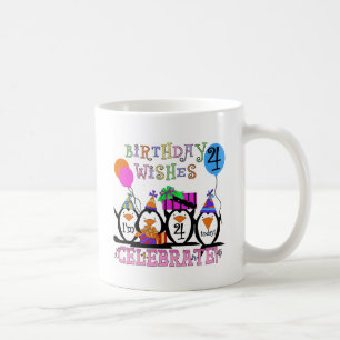 Silly Penguins 4th Birthday T-shirts and Gifts Coffee Mug