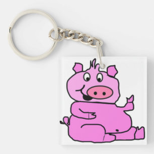 SILLY PIGGY KEYCHAIN