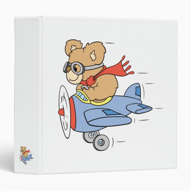 Silly Pilot Bear Binder (Front/Spine)