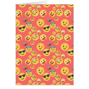 Silly Red Emoji Pattern