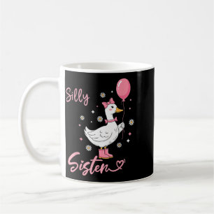 Silly Sister Cute Goose Sister Family Matching Coffee Mug