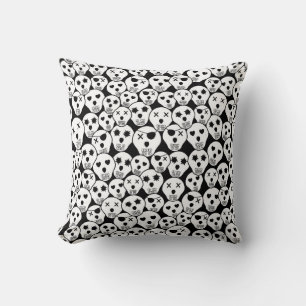 Silly Skulls Throw Pillow