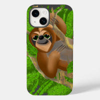 Silly Sloth Relaxing In A Tree