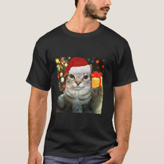 Silly Staring Cat Meme T-Shirt