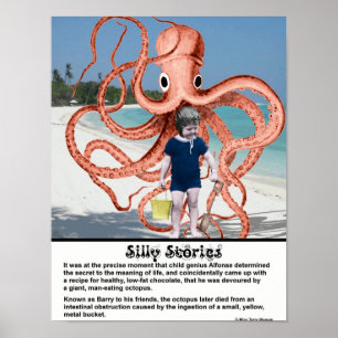 Silly Stories: Man-eating Octopus Poster