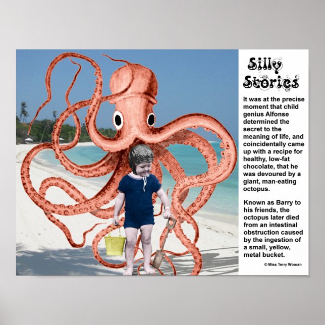 Silly Stories: Man-eating Octopus Poster (Front)
