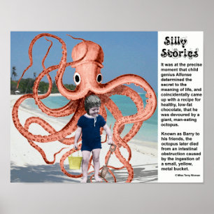 Silly Stories: Man-eating Octopus Poster