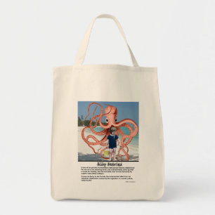 Silly Stories: Man-eating Octopus Tote Bag