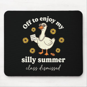 Silly Summer Goose Cl Dismissed Mouse Pad