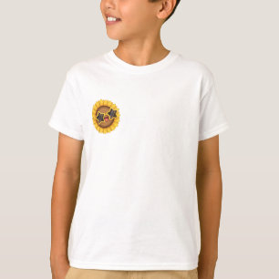 Silly Sunflower Star Sunglasses Kids T-Shirt