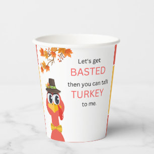 Silly Thanksgiving Paper Cup